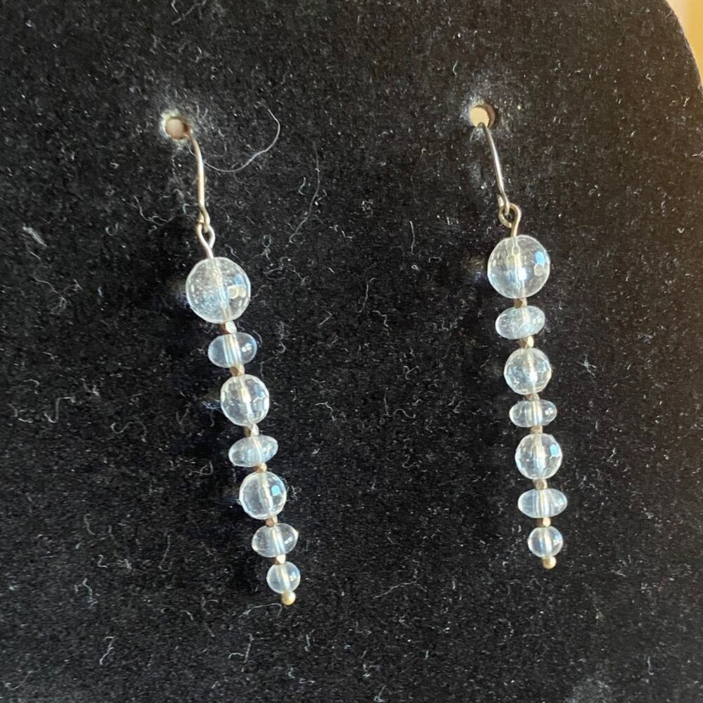 Crystal Bead Drop Earrings